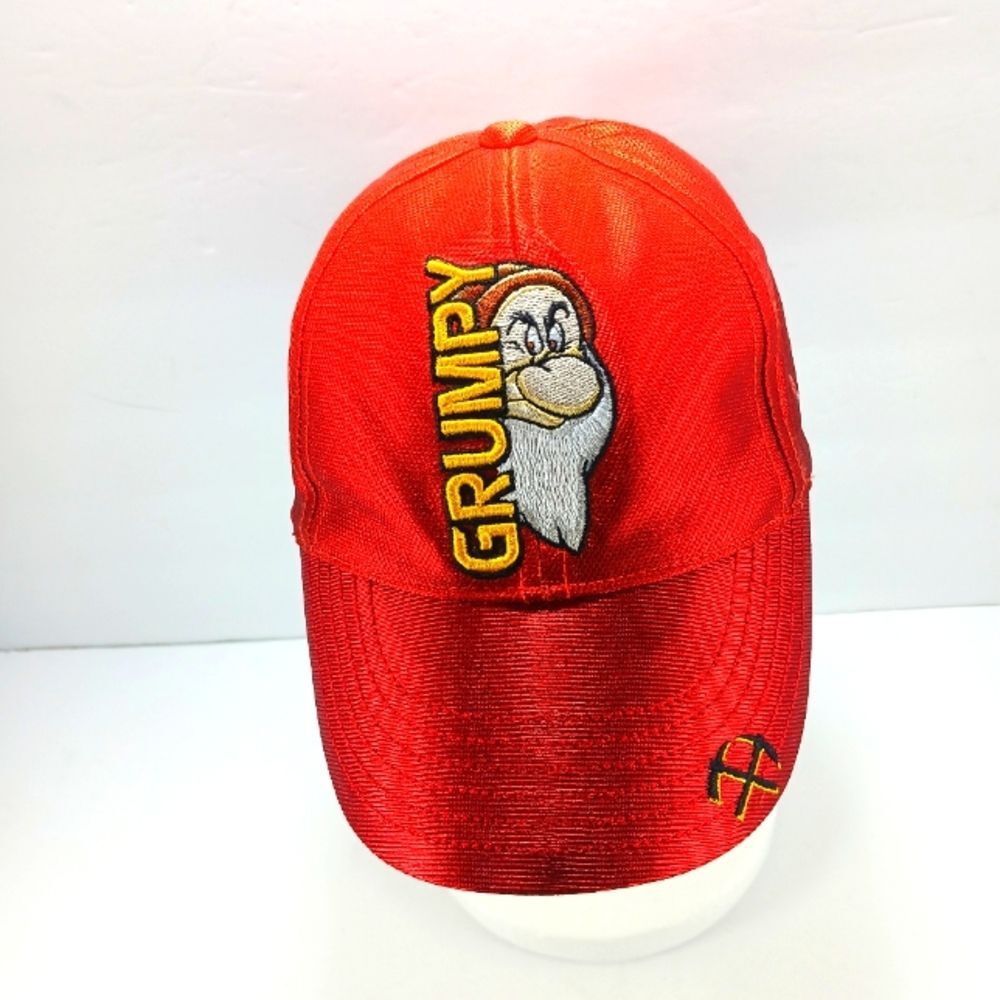 Vintage Disney NWOT Grumpy Embroidered Snapback Adjustable Hat Youth
